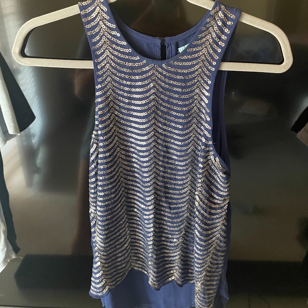 Francesa Brand Women's Sequined Halter Top